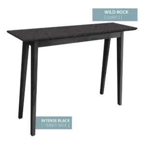 CONSOLE TABLE BLACK BASE (WILD ROCK)