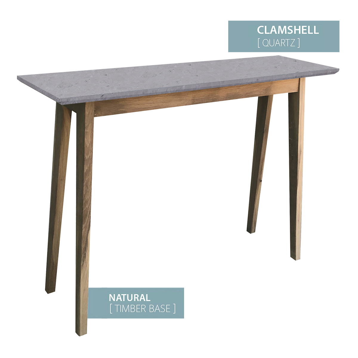 CONSOLE TABLE NATURAL BASE CLAMSHELL AMS Surfaces