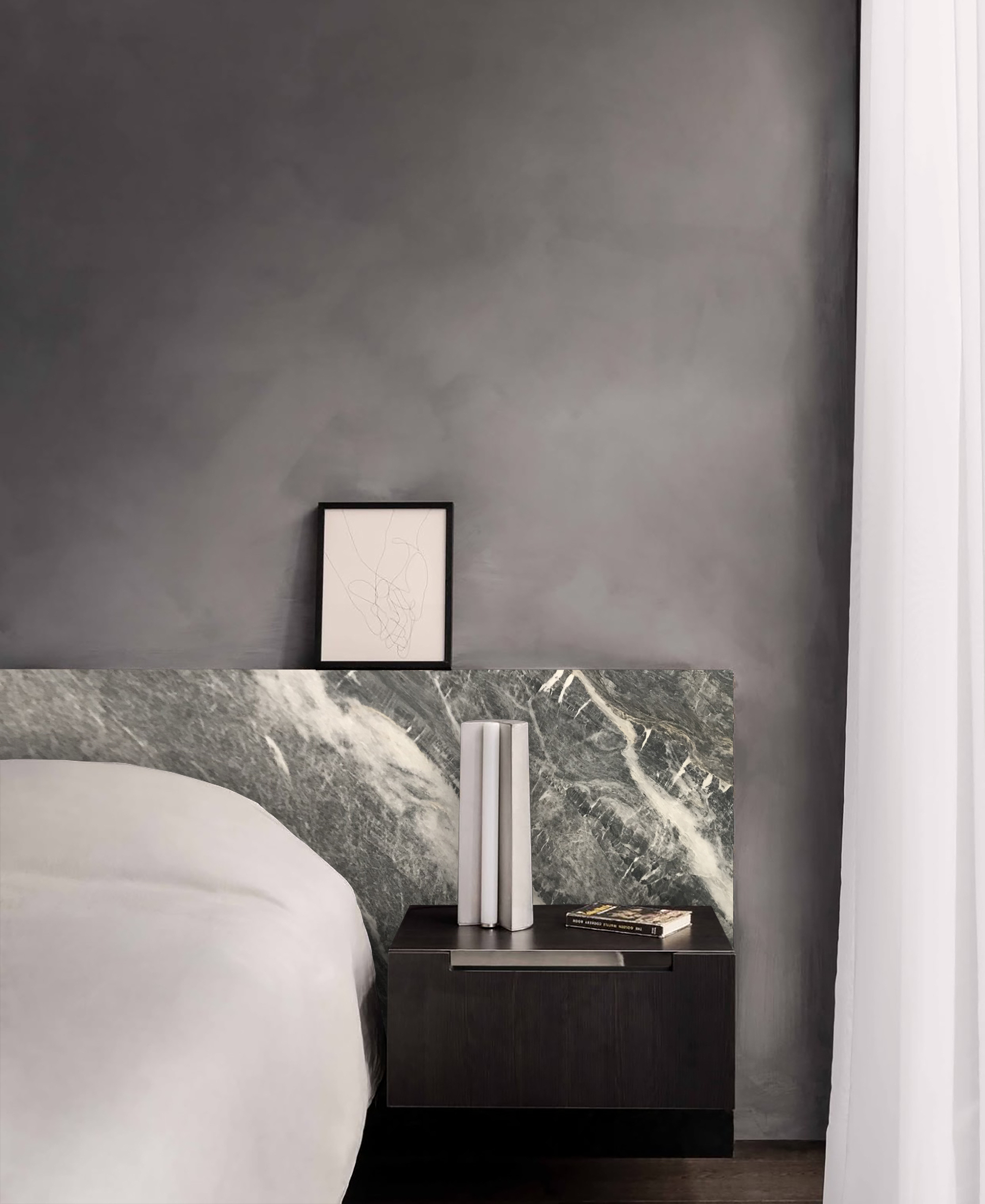 Alivery Natural Stone Bed Head