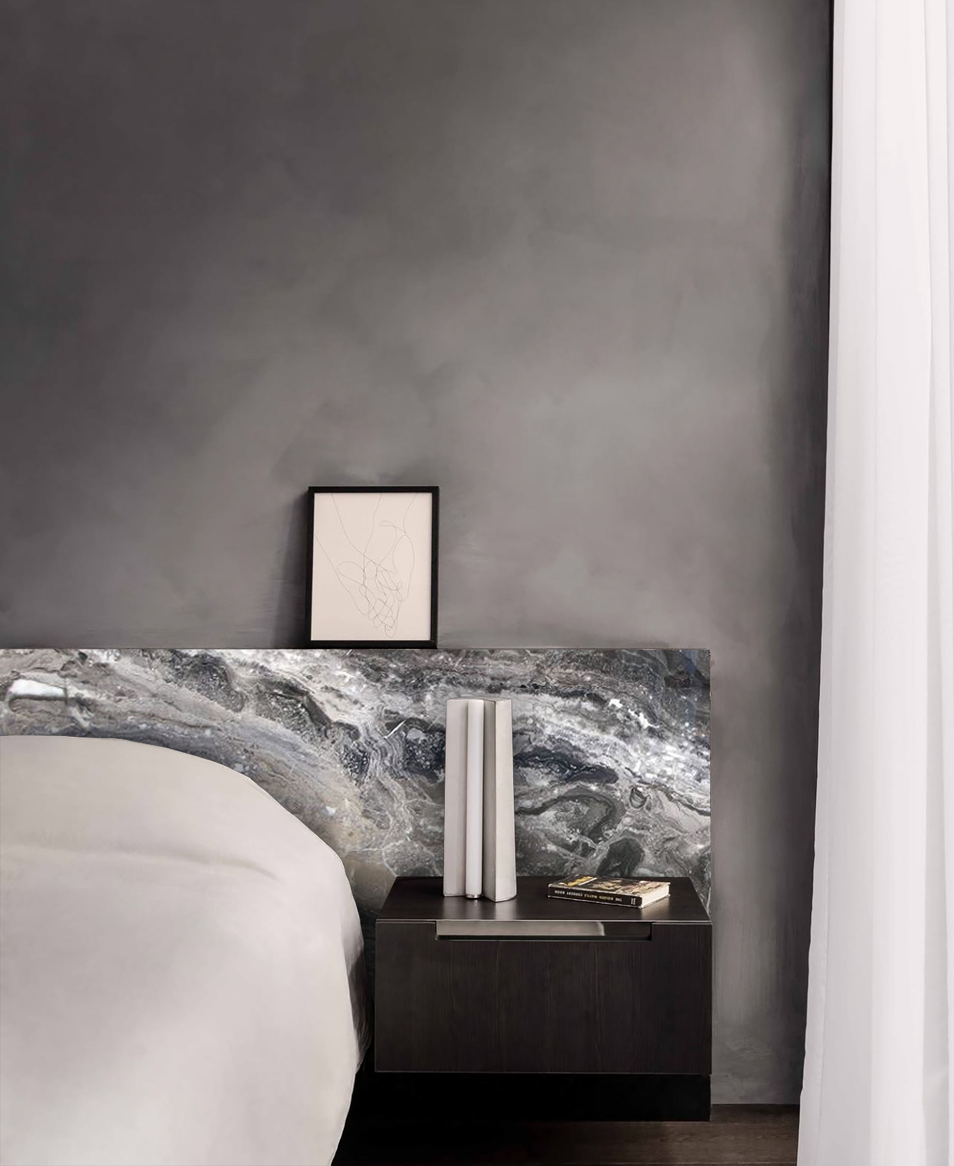 Grigio Orobico Marble bead head