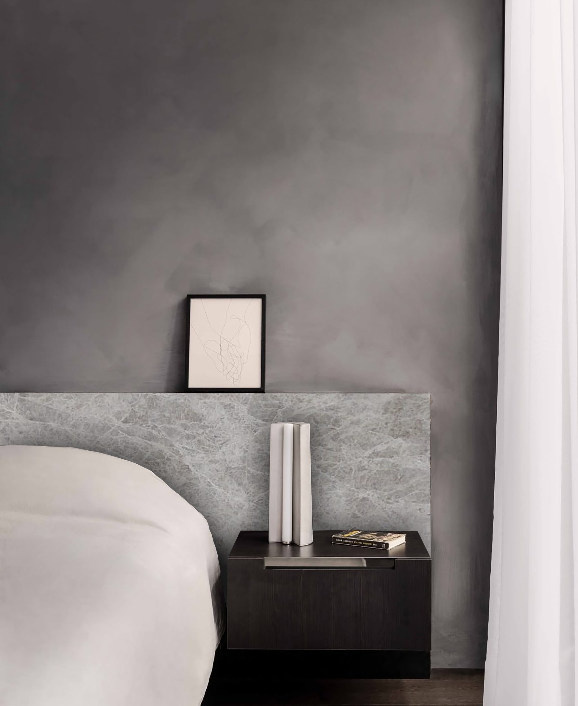 Tundra Grey Marble bead head