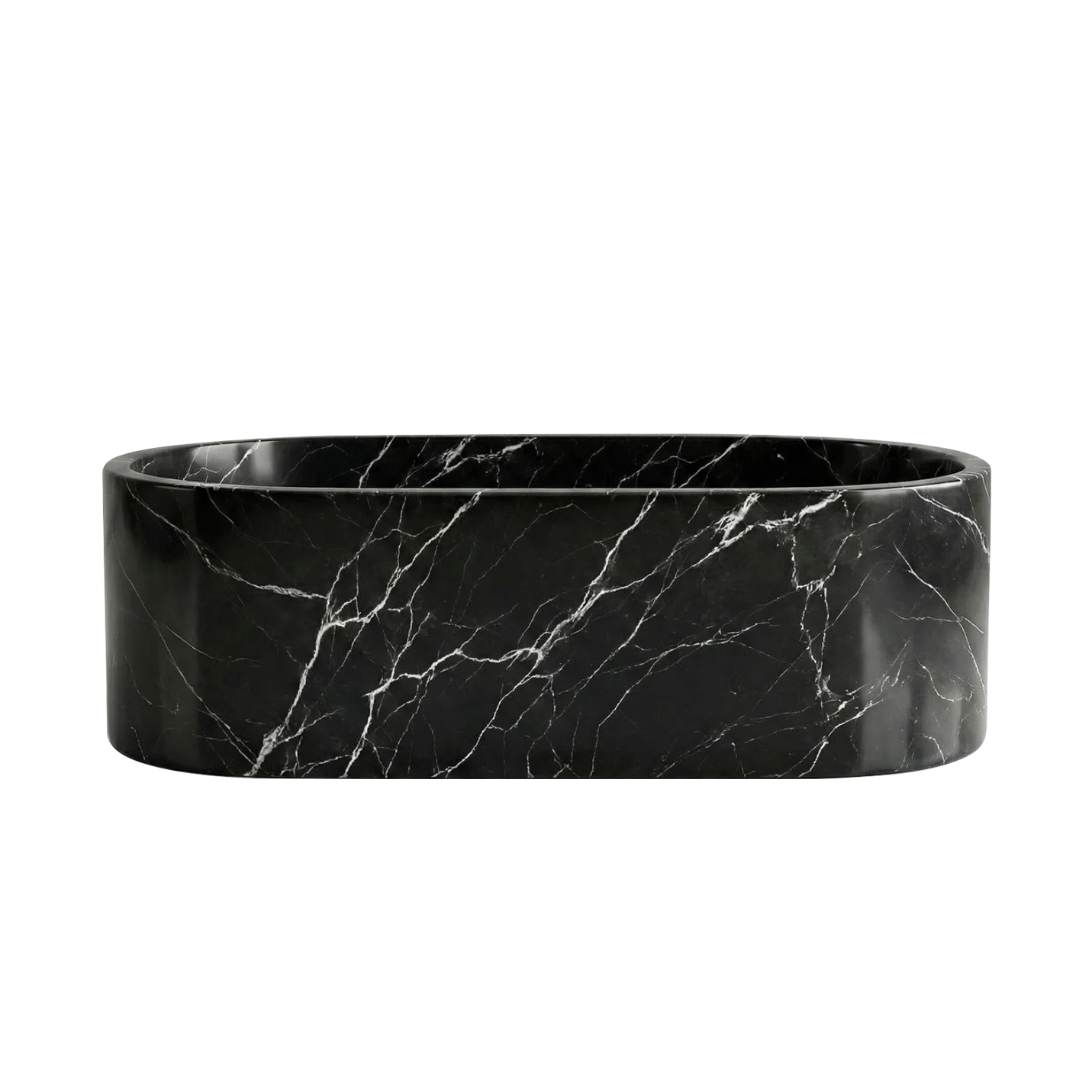 Caelus Nero Marquina Marble Freestanding Bathtub