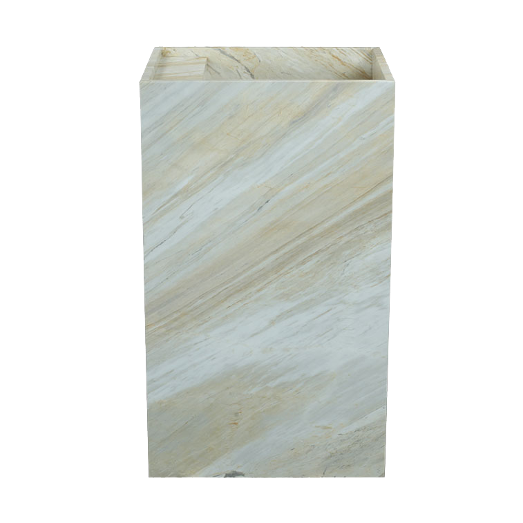 Virelle Gold Santorini Marble Pedestal Basin