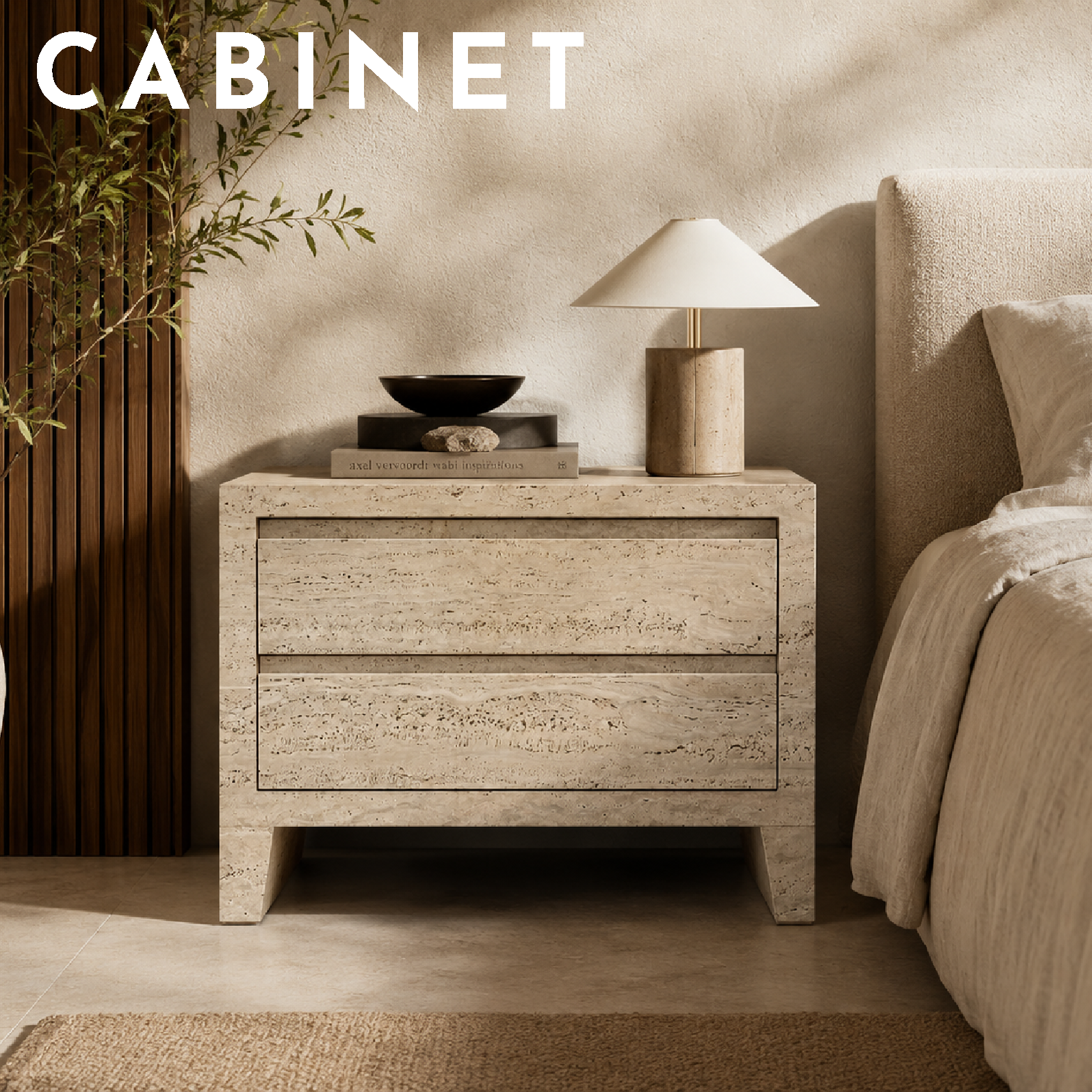 Stone cabinets