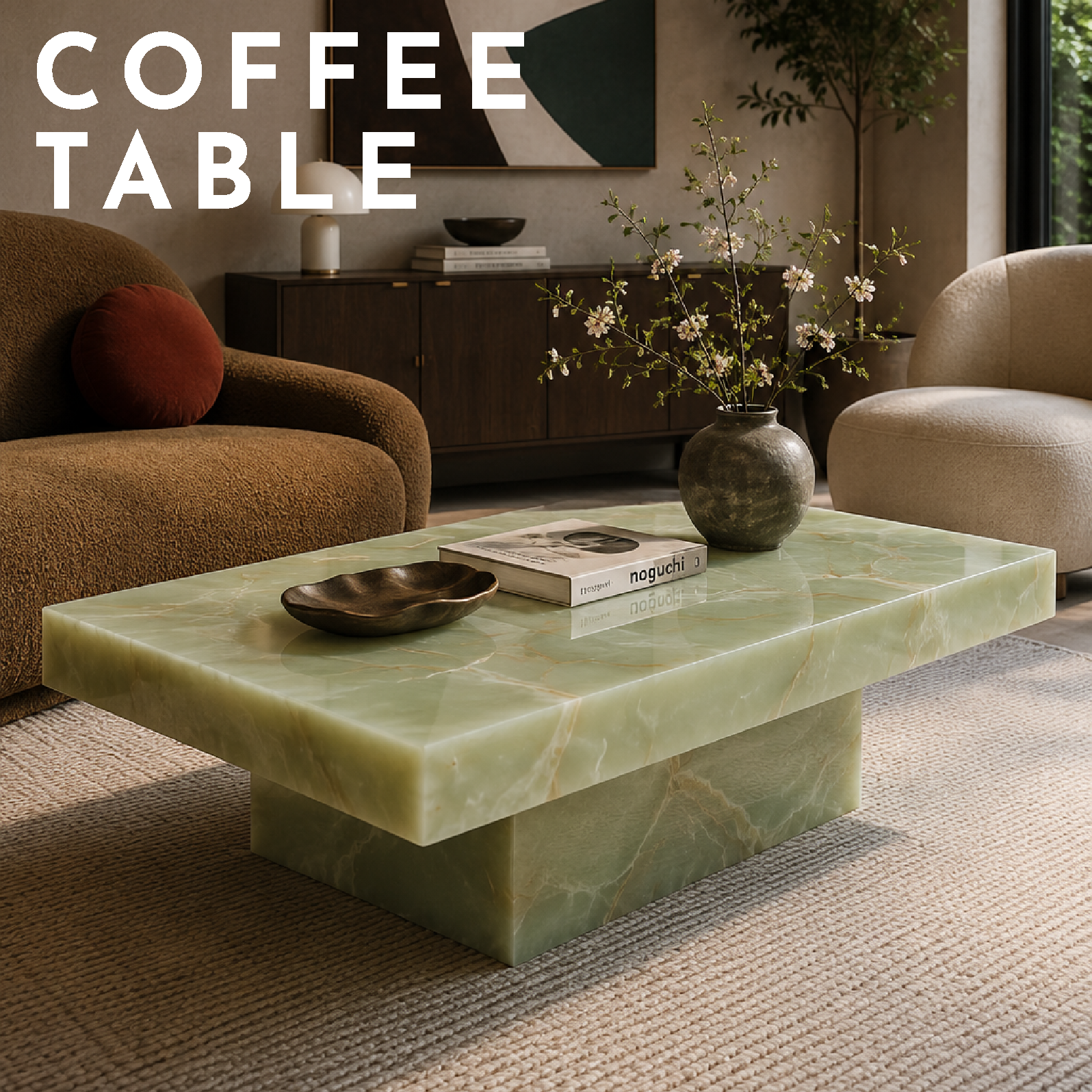 Stone coffee tables