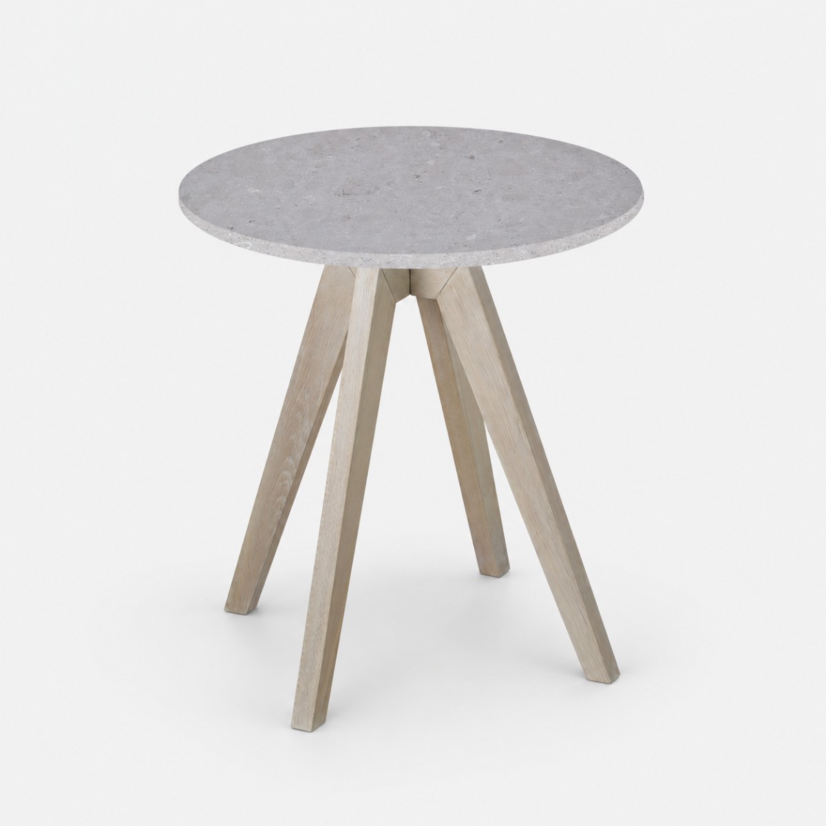 Side Table Alpaca White Base – Clamshell