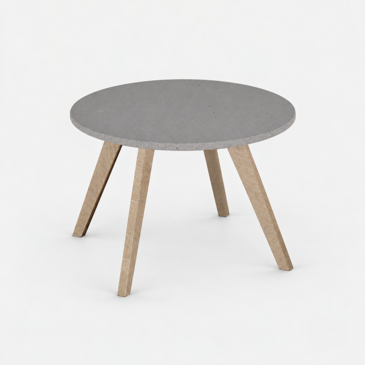 Coffee Table Alpaca White Base – Raw Concrete