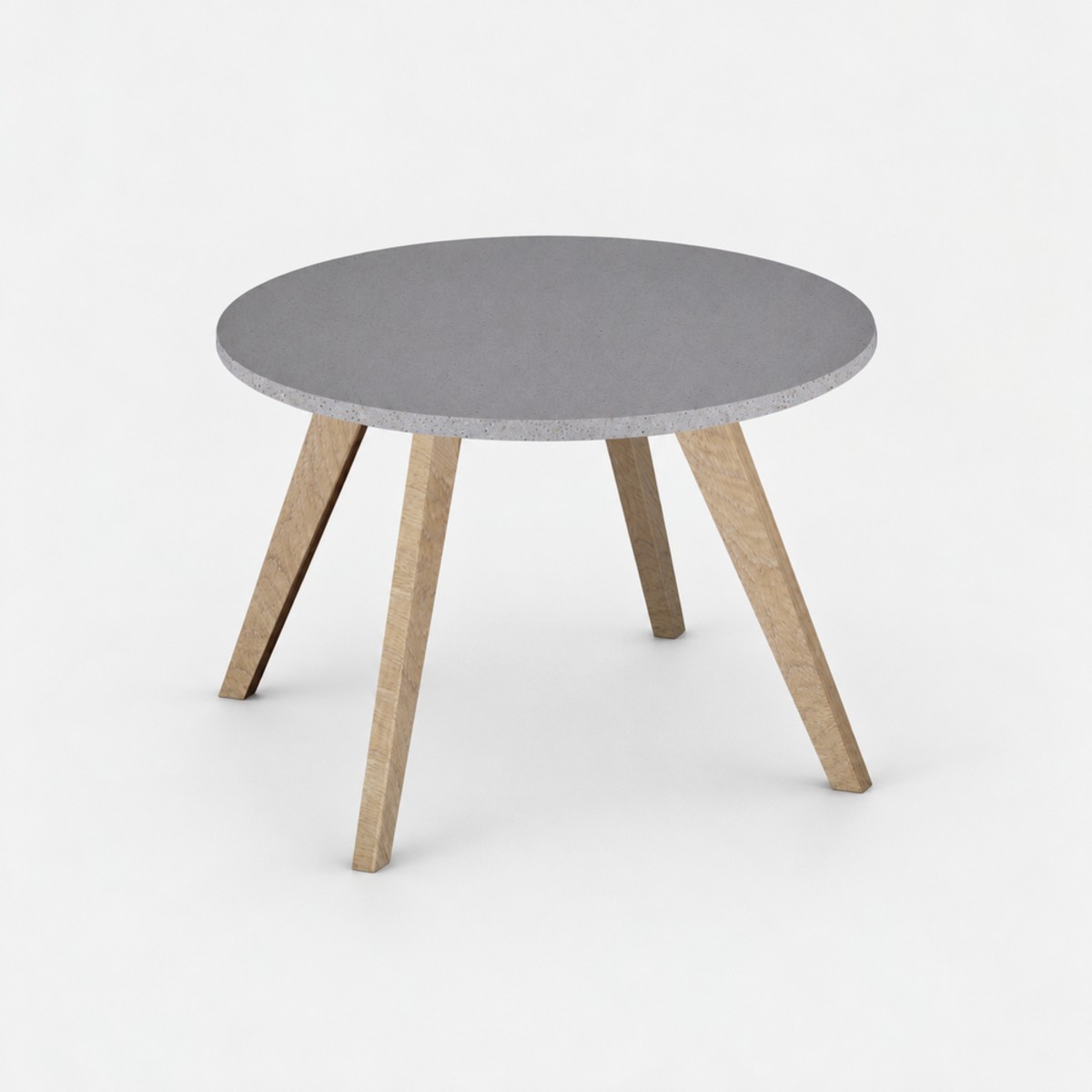 Coffee Table Alpaca White Base – Zinc