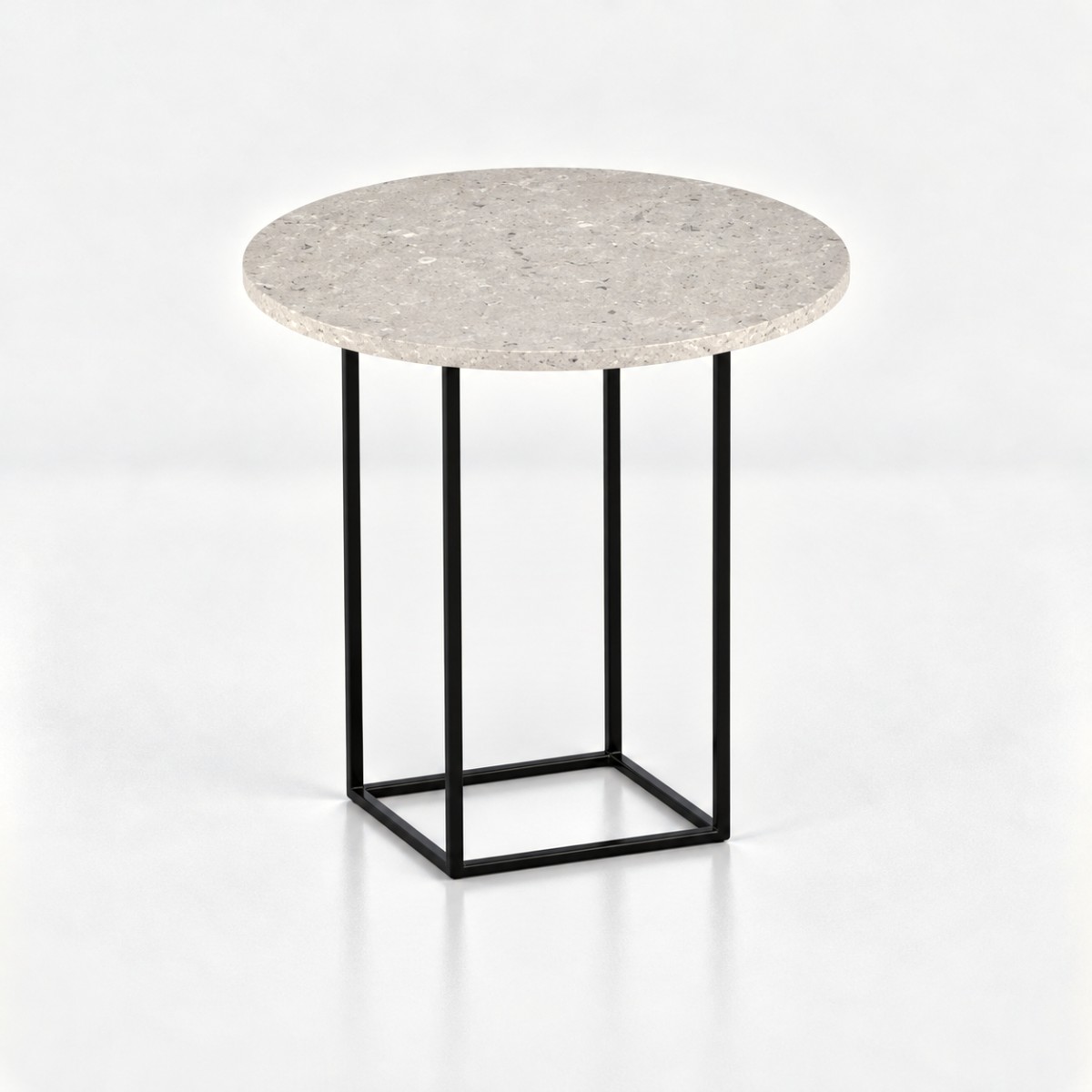 Side Table ST2 Black Steel Base – Clamshell