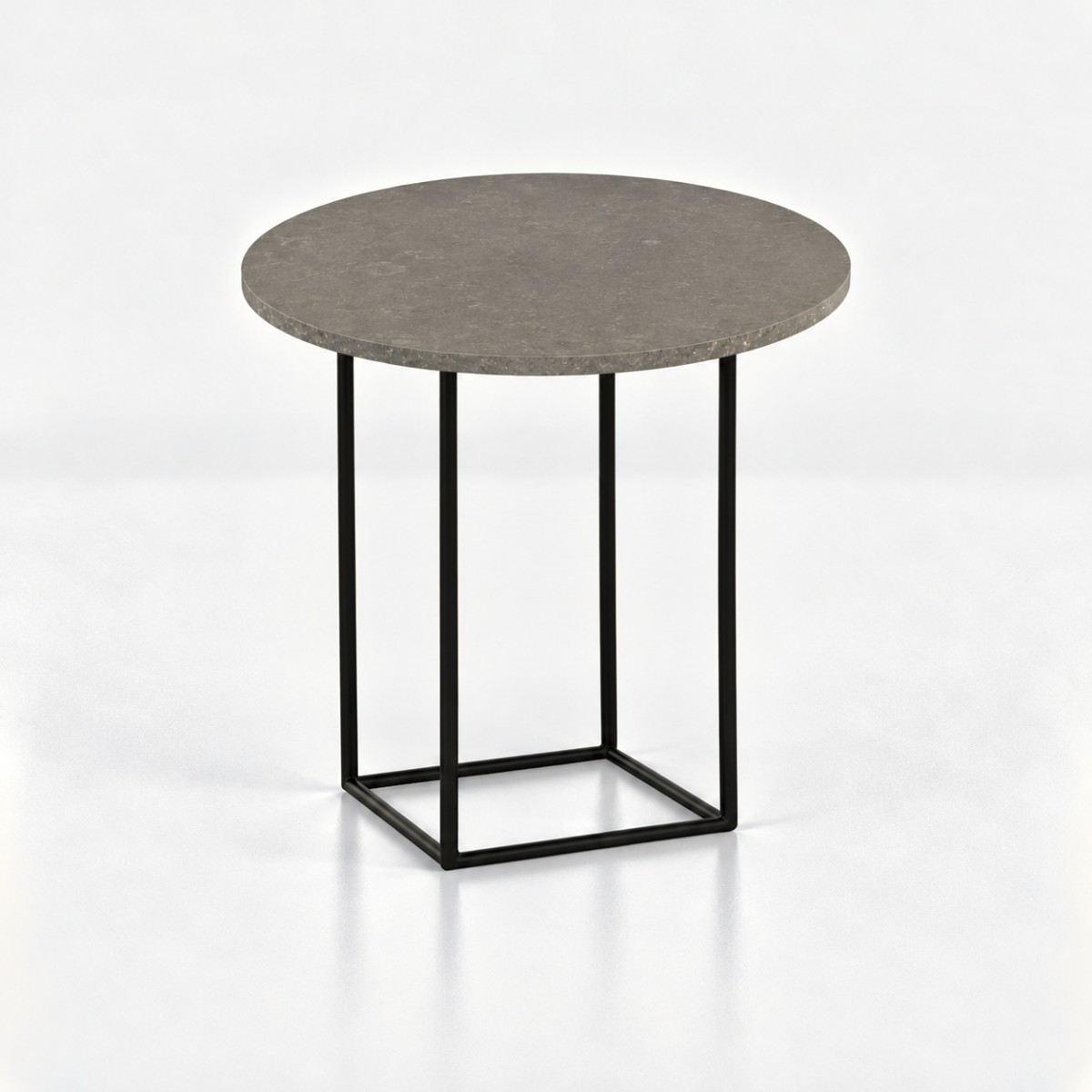 Side Table ST2 Black Steel Base – Storm