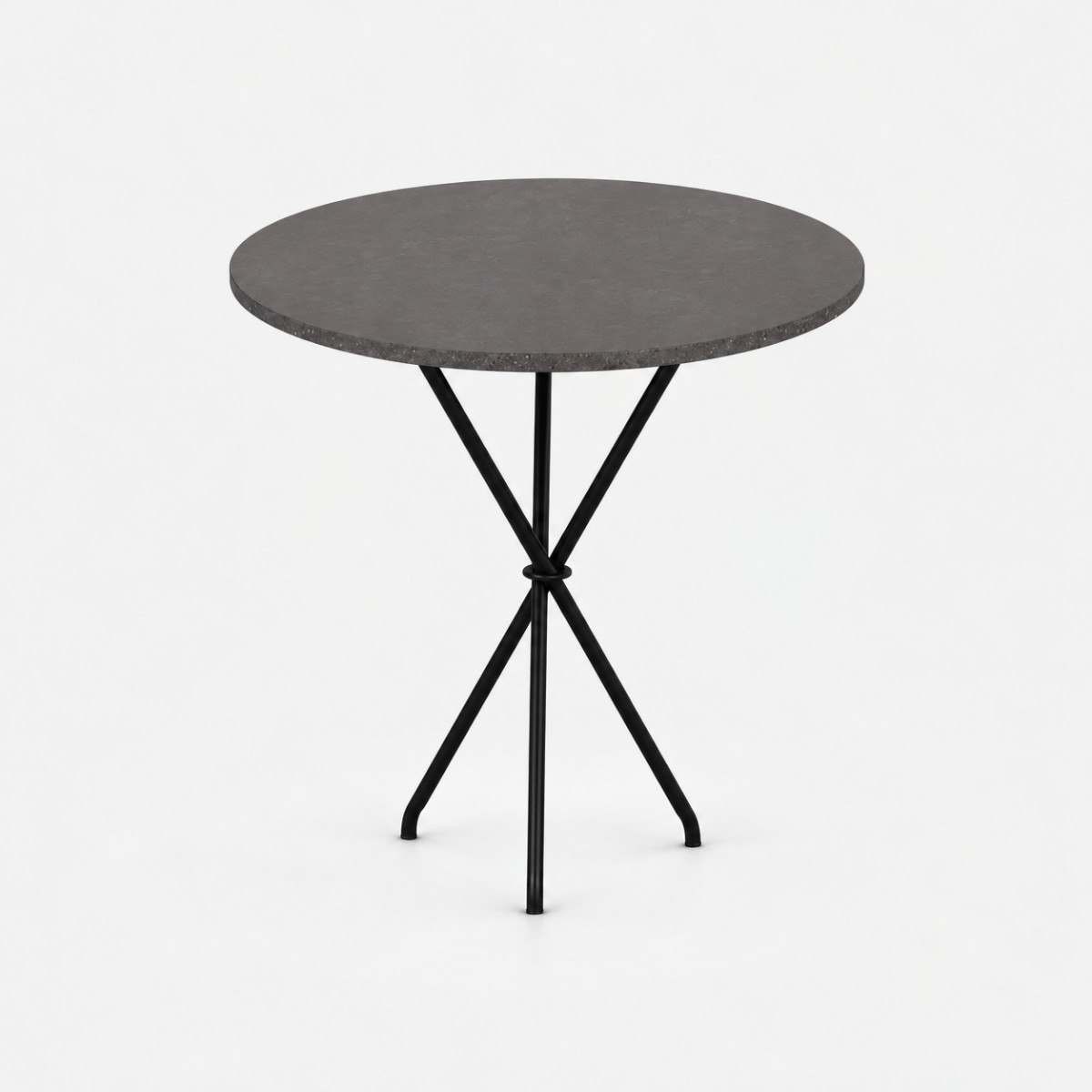 Side Table ST3 Black Steel Base – Storm