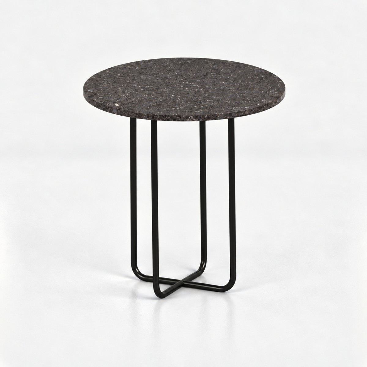Side Table ST1 Black Steel Base – Wild Rock