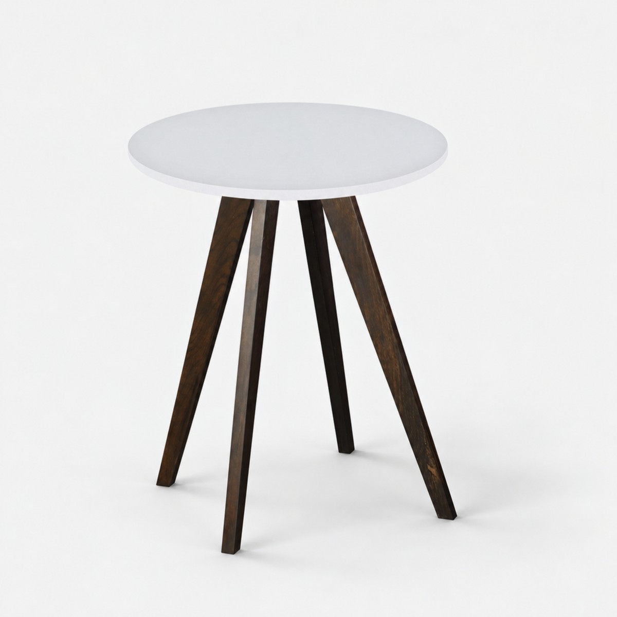 Cafe Table Charcoal Base – Alpine White