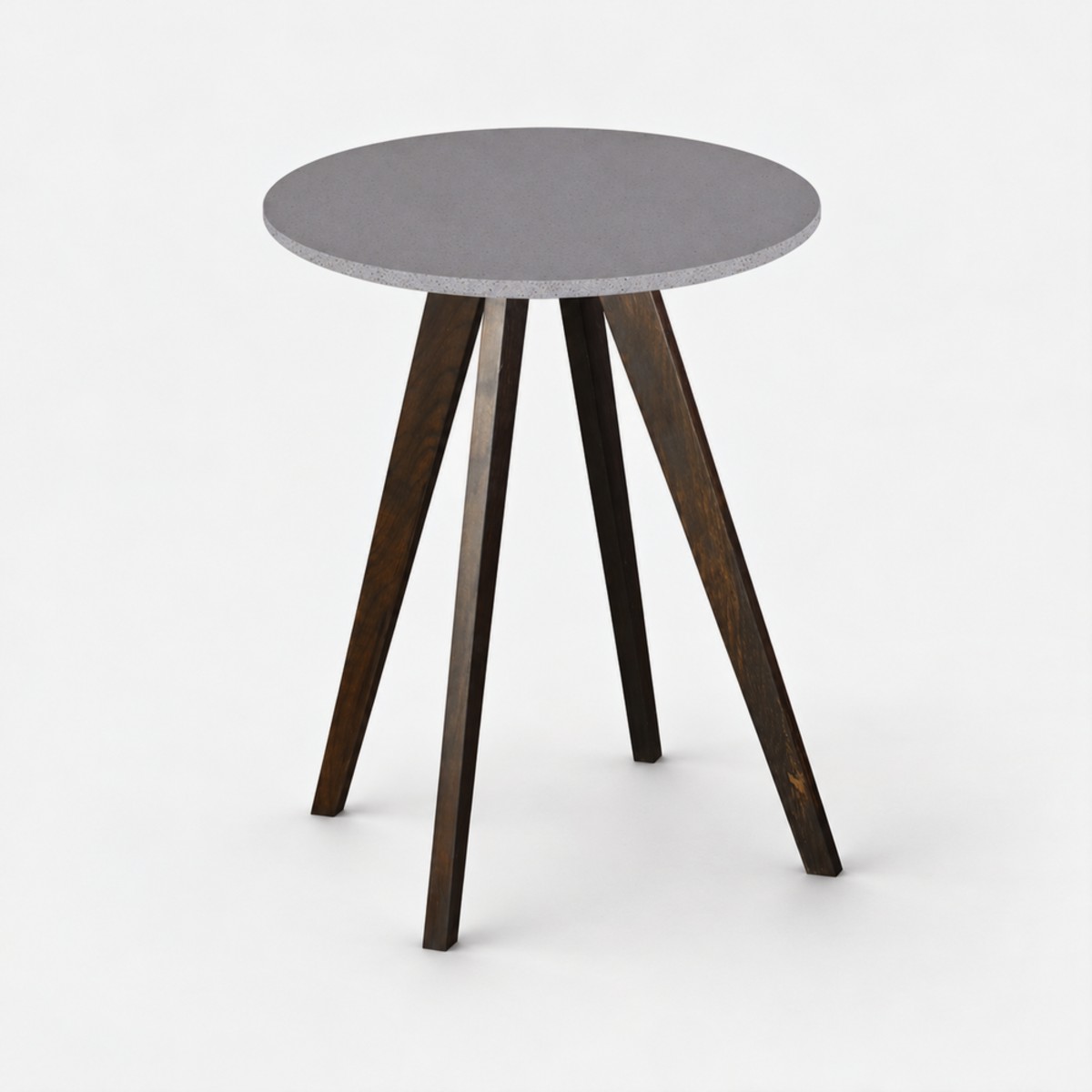 Cafe Table Charcoal Base – Zinc
