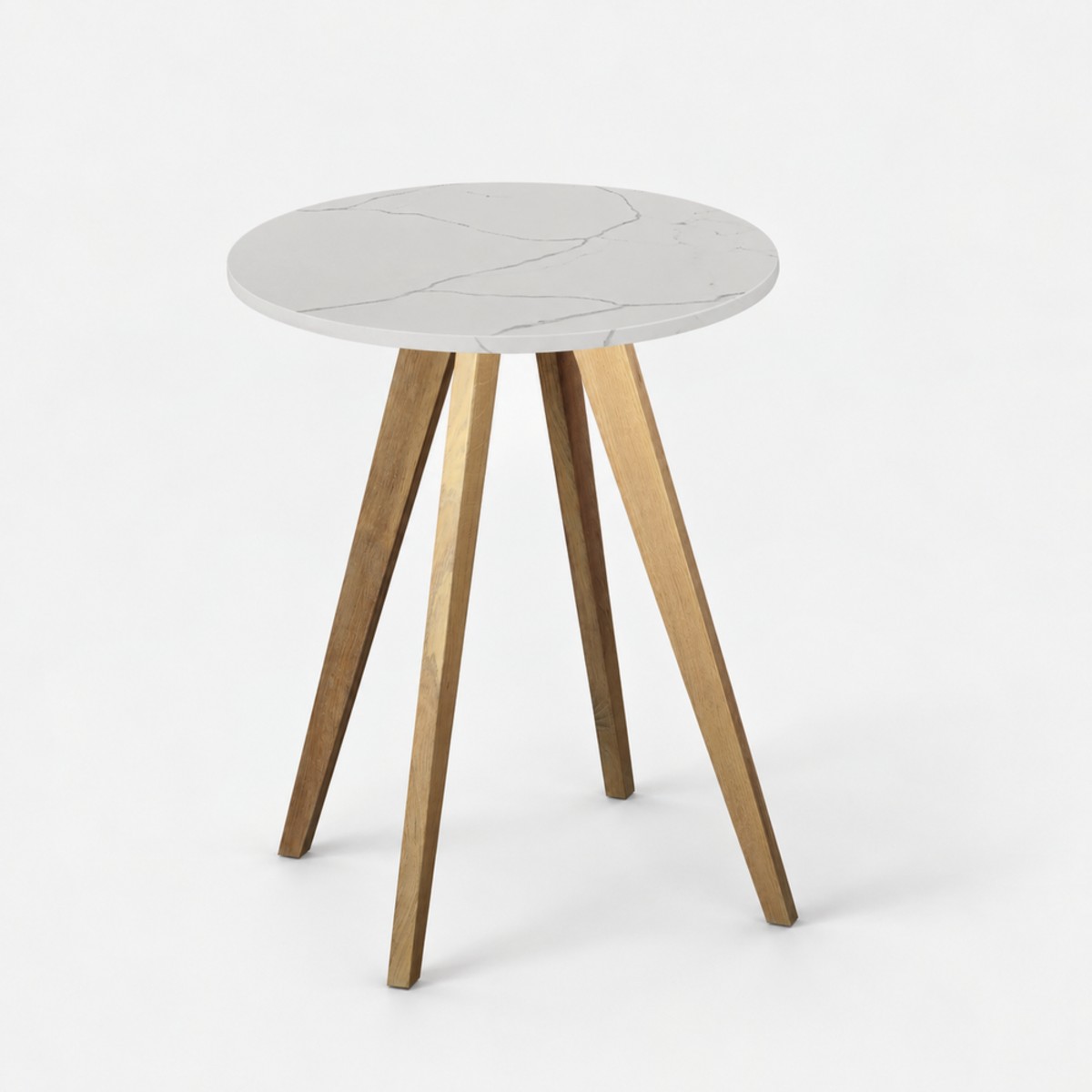 Cafe Table Natural Base – Calacatta