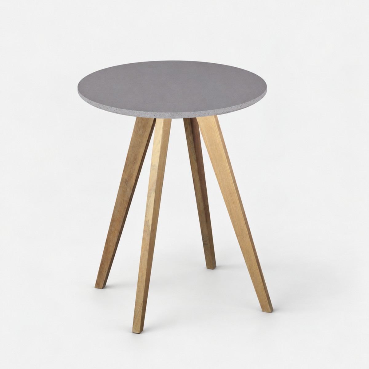 Cafe Table Natural Base – Zinc