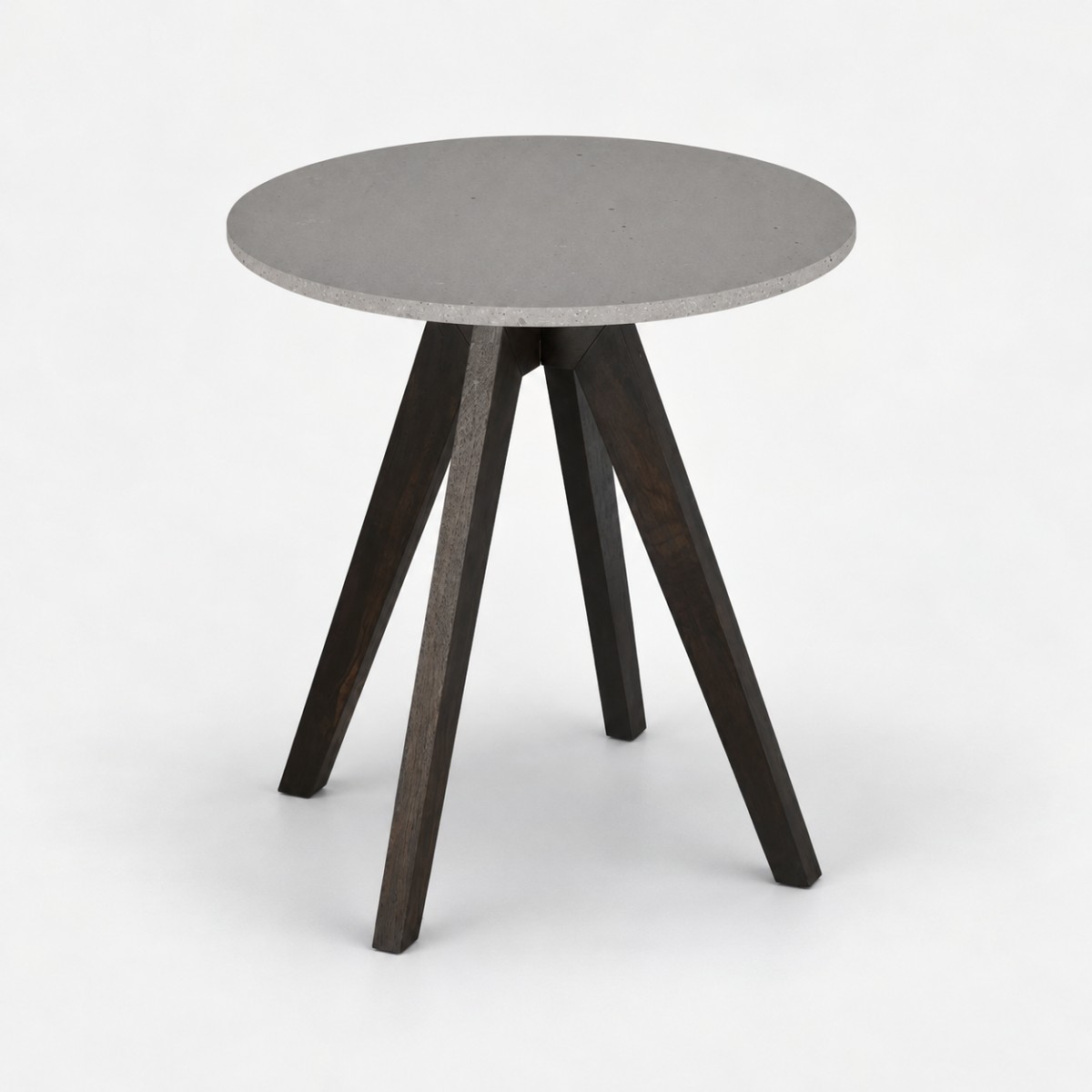 Side Table Charcoal Base – Raw Concrete