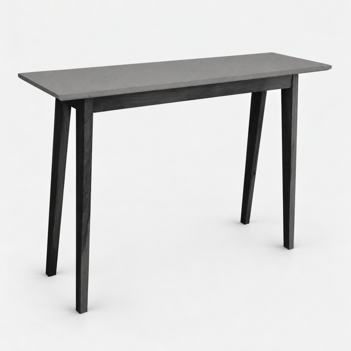 Console Table Black Base – Raw Concrete