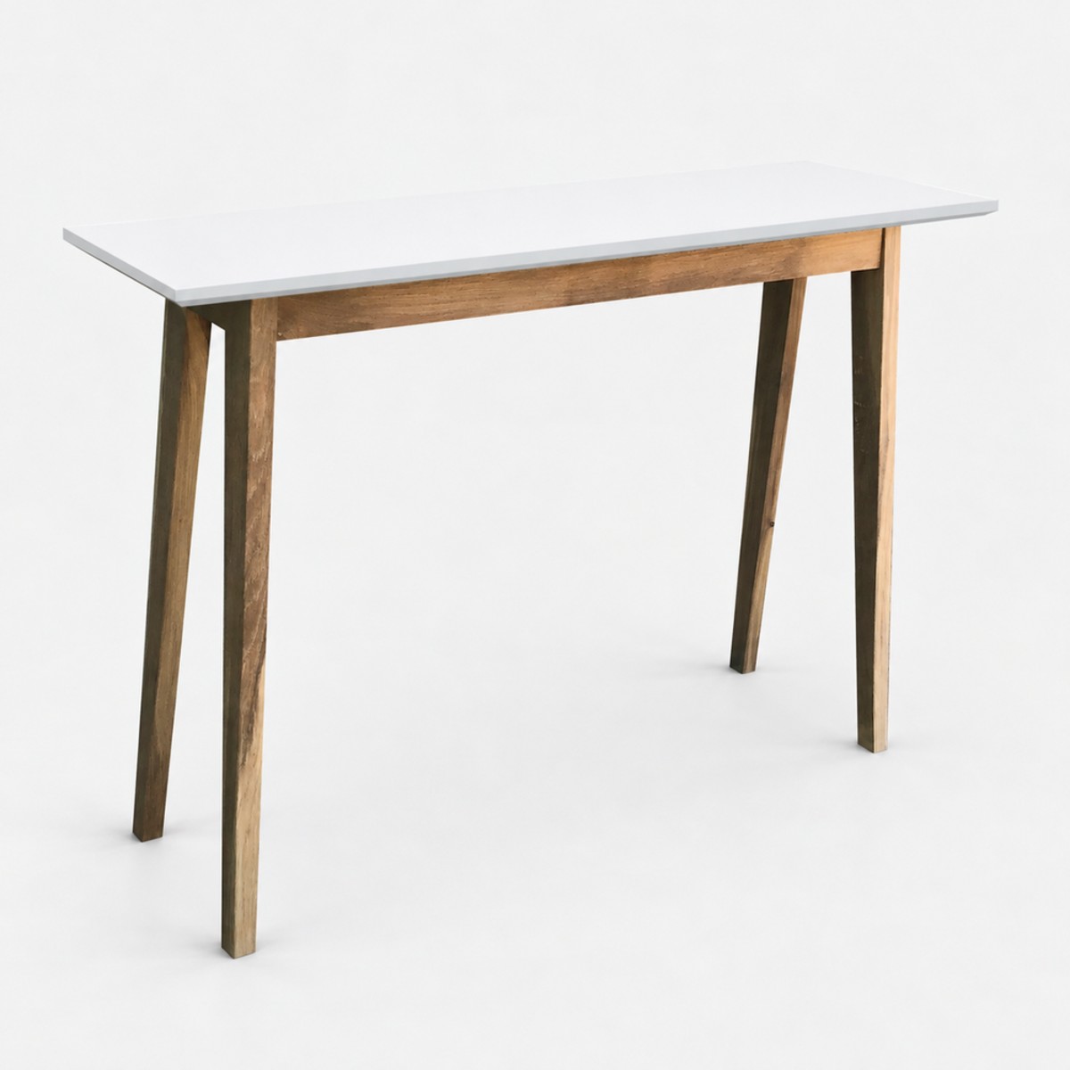 Console Table Natural Base – Alpine White