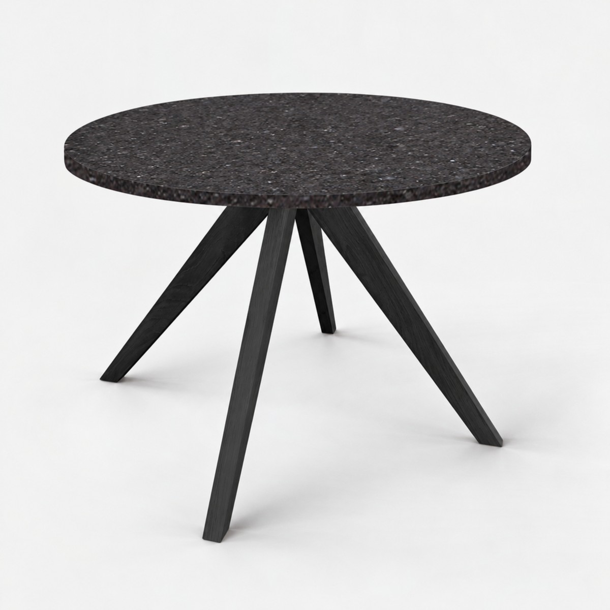 Dining Table Round Black Base – Wild Rock