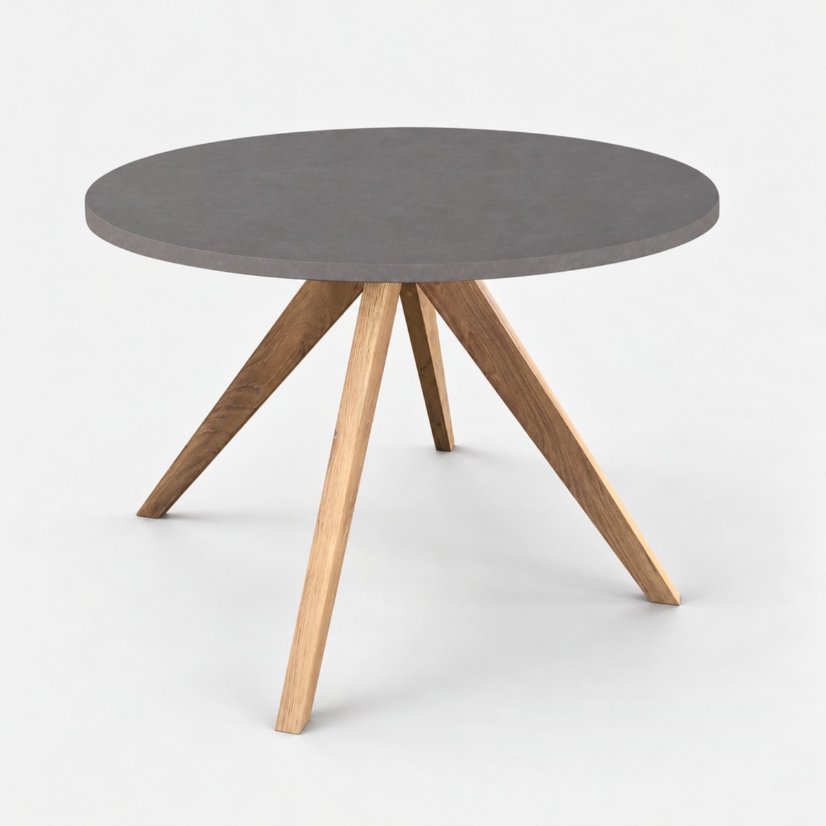 Dining Table Round Natural Base – Storm