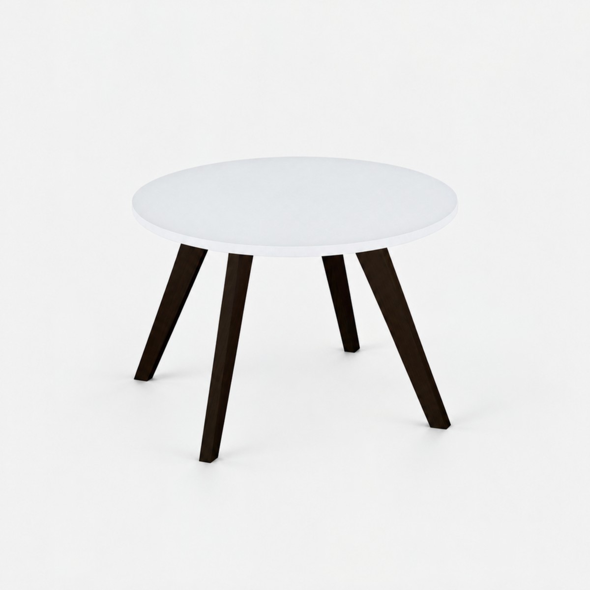 Coffee Table Black Base – Alpine White