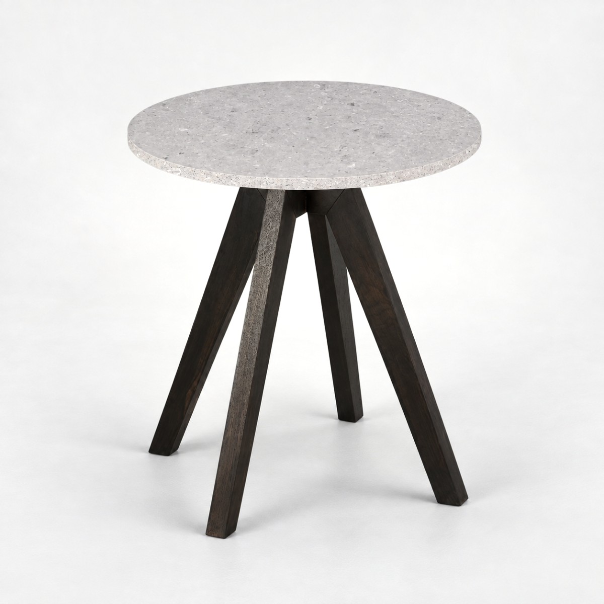 Side Table Black Base – Clamshell