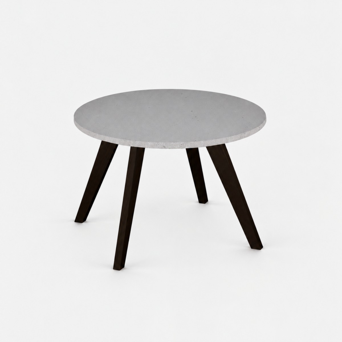 Coffee Table Black Base – Raw Concrete