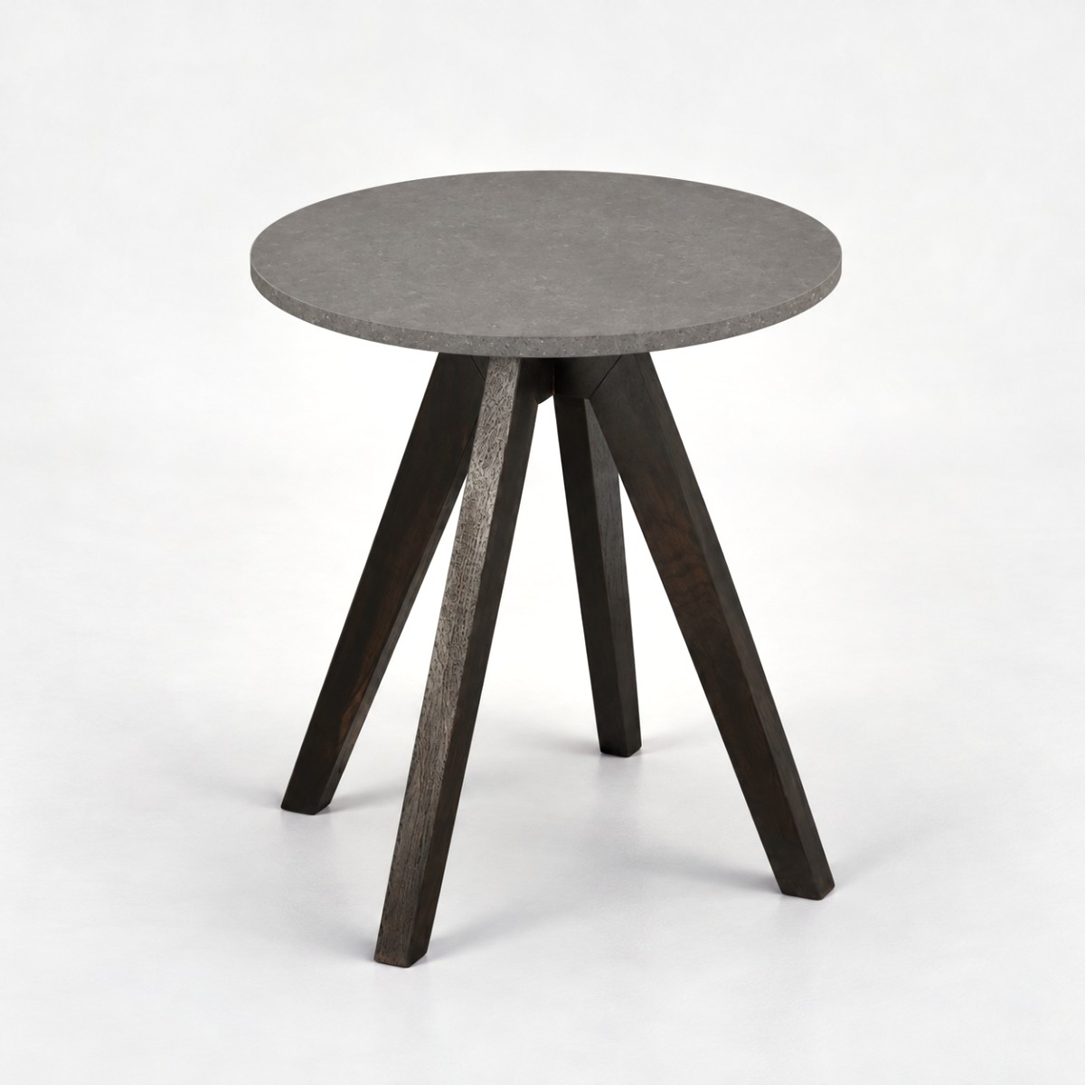 Side Table Black Base – Storm