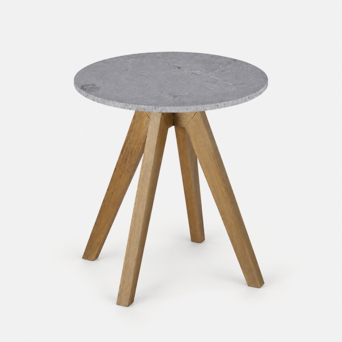 Side Table Natural Base – Blanco Drift