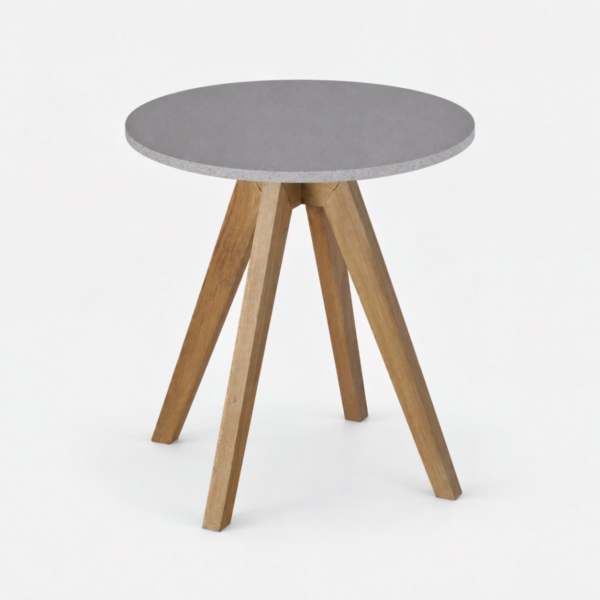 Side Table Natural Base – Zinc
