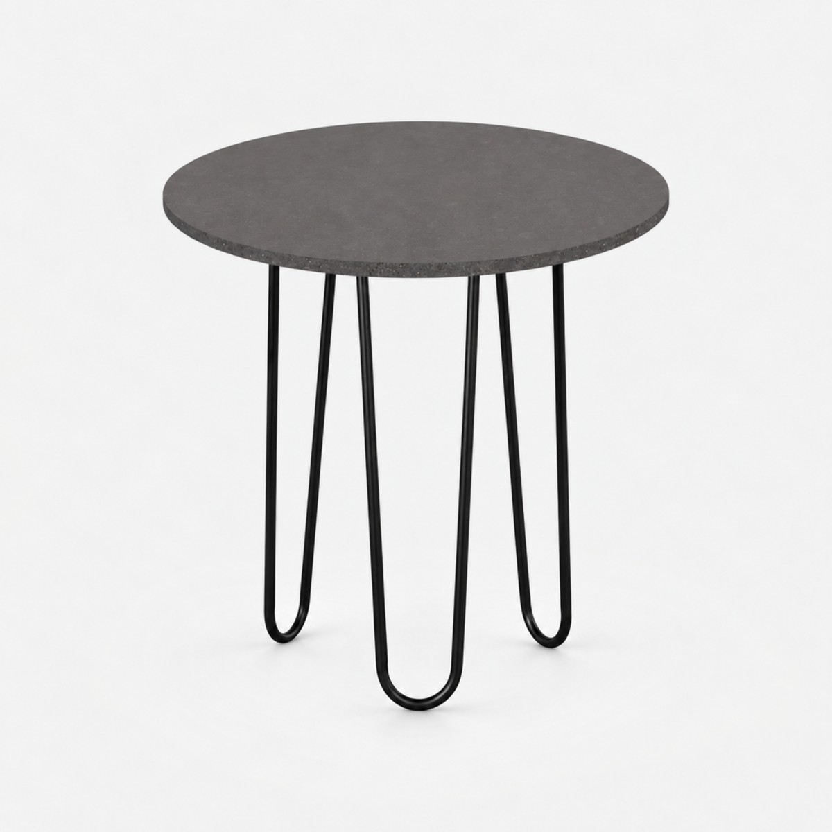 Side Table ST4 Black Steel Base – Storm